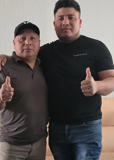 Fidel and his son Daniel of Fidel Remodeling